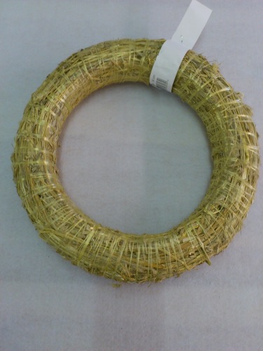 Couronne de paille 40 cm